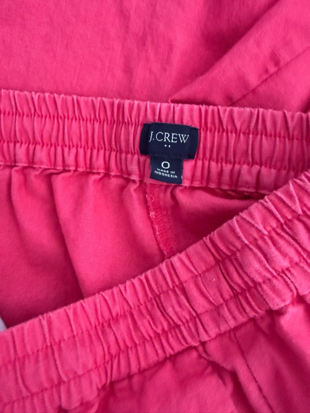 J. Crew pink linen cotton blend pants size 0 EUC - Picture 5 of 8